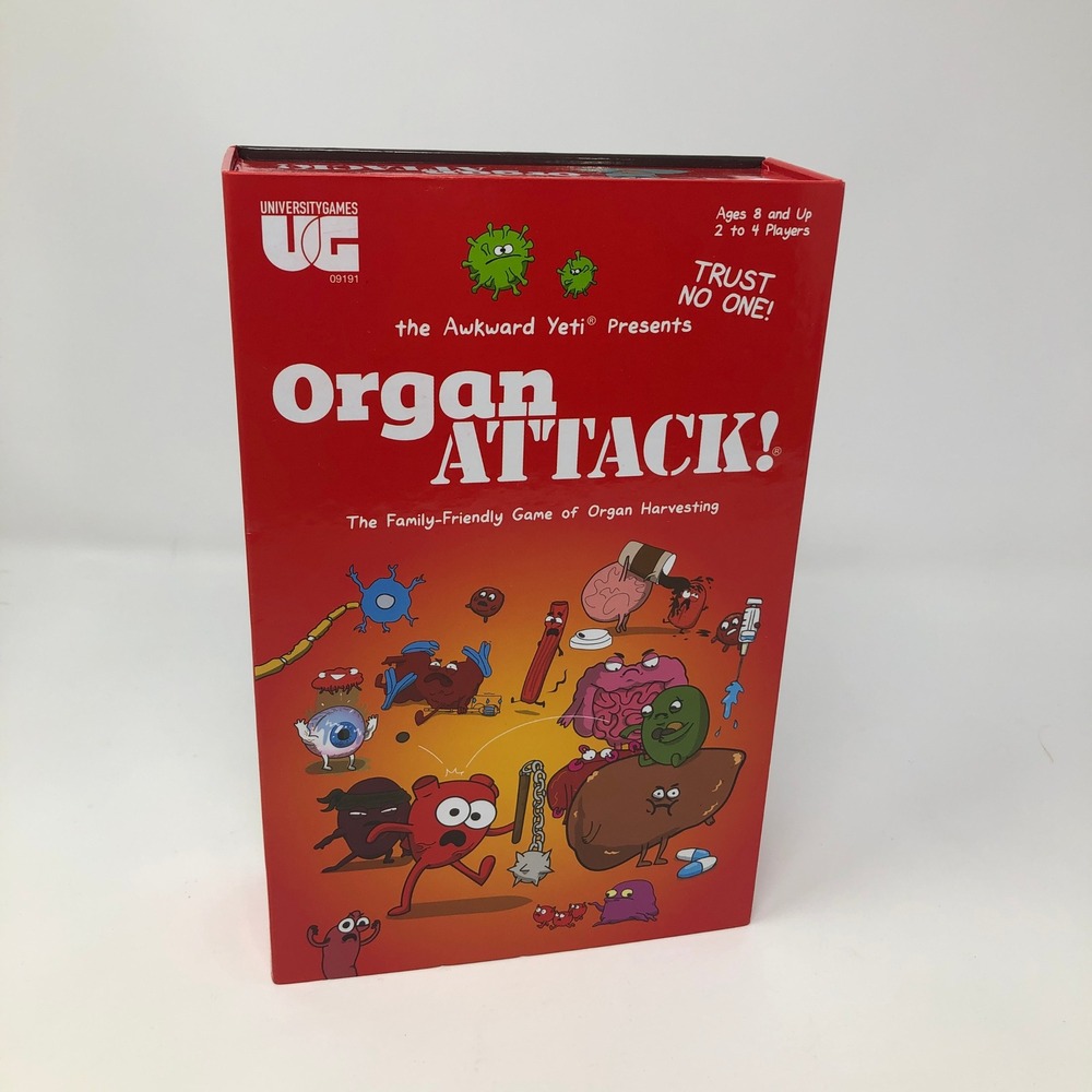 University Games Organ Attack The Awkward Yeti Card Game 09191 New Sealed